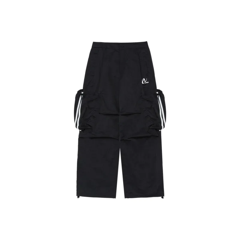 Nerdy Cargo Pants Unisex Black-0