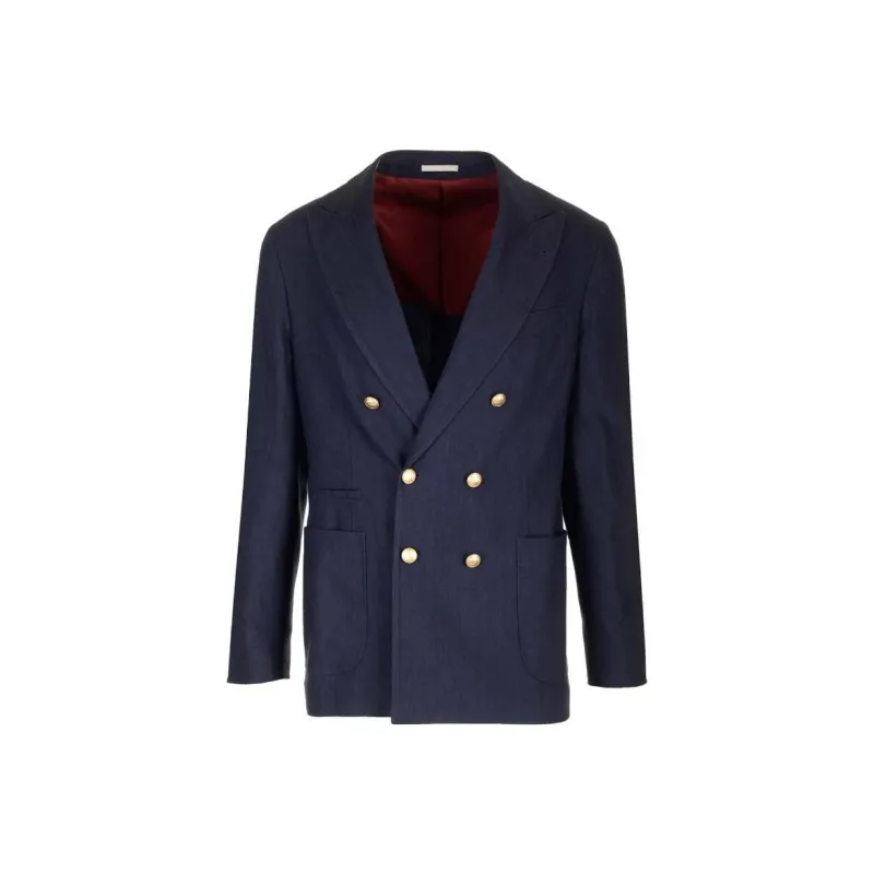 Brunello Cucinelli Jackets & Coats Men's Blue Light-0