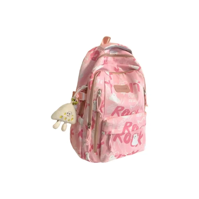 Tonlion Nylon Fabric Backpack Unisex Multicolor-5
