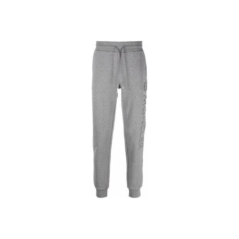 Moncler Knitted Sweatpants Men Gray-0