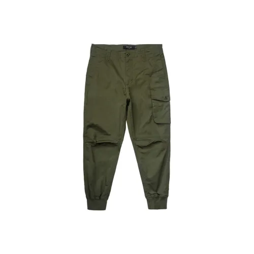 AKCLUB Cargo cohen pants Men Army Khaki