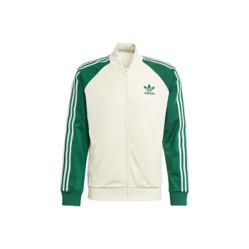 adidas originals SST Track Zip Up Track Jacket Beige/Green