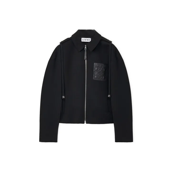 LOEWE Anagram FW22 Parka Coat Men's Black-0