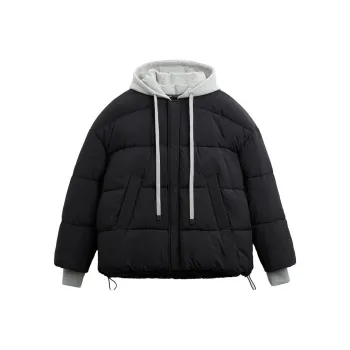 ZARA Puffer Jackets Men Black