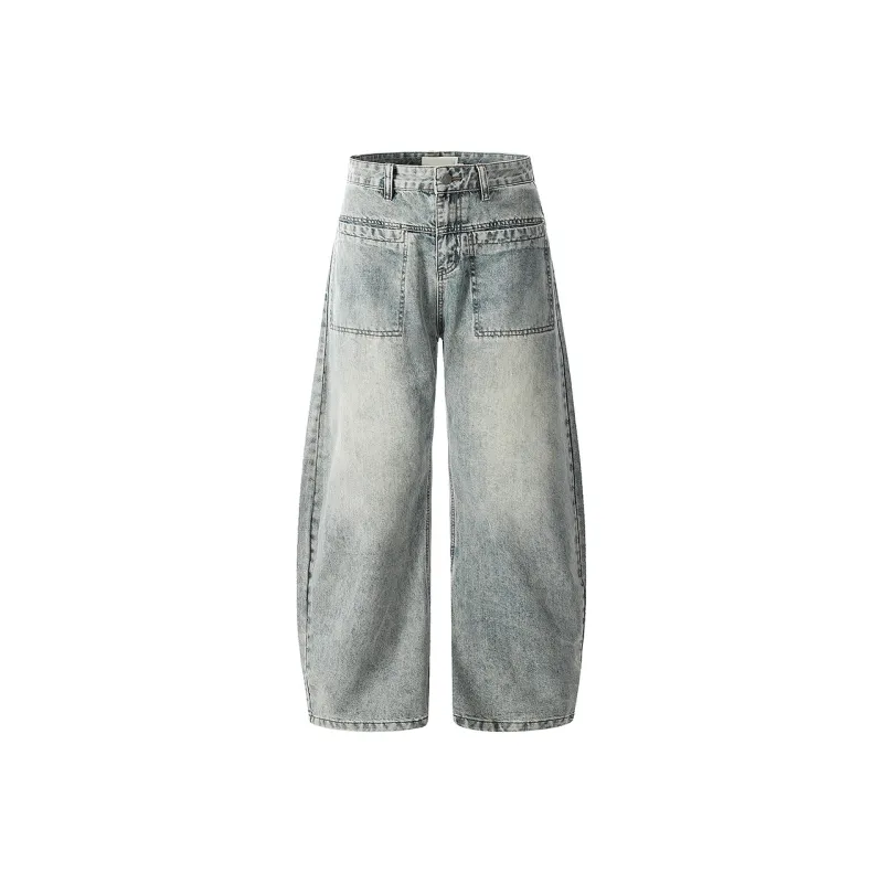 GBXM Jeans Unisex Washed Blue-0