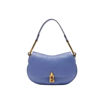 COCCINELLE Magie Cow Leather Shoulder Bag, Crossbody Bag, Handbag Mini Women's Blue