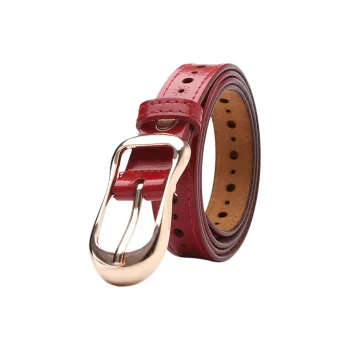 JEANSWEST Cow Leather Belts Women's 2.4CM