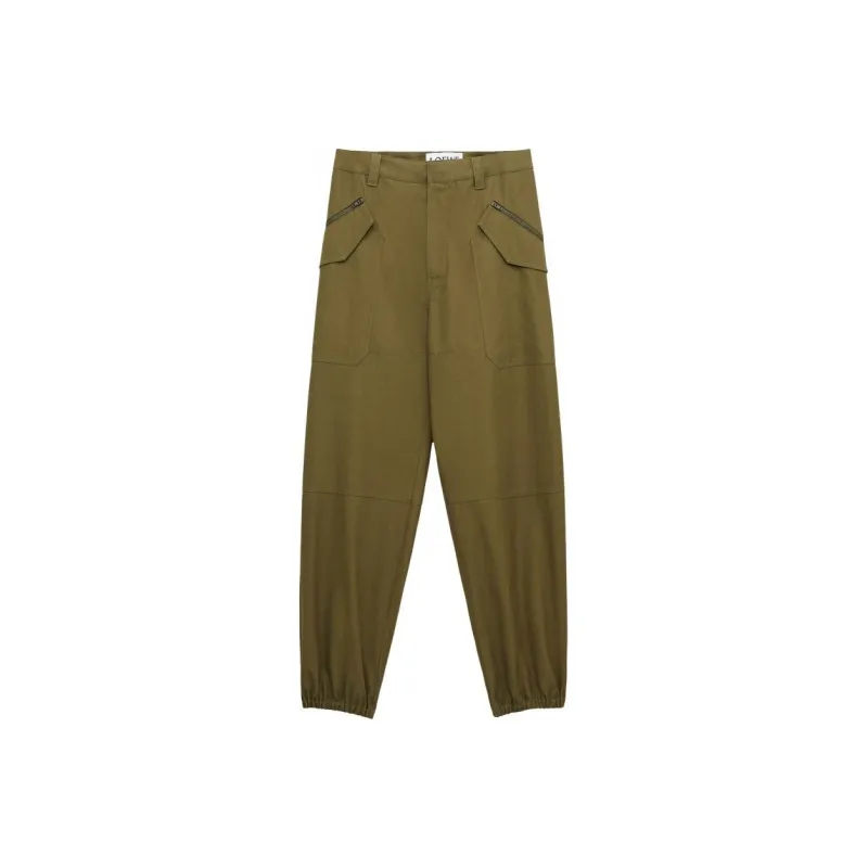 LOEWE Zip Detailed Cargo Trousers-0