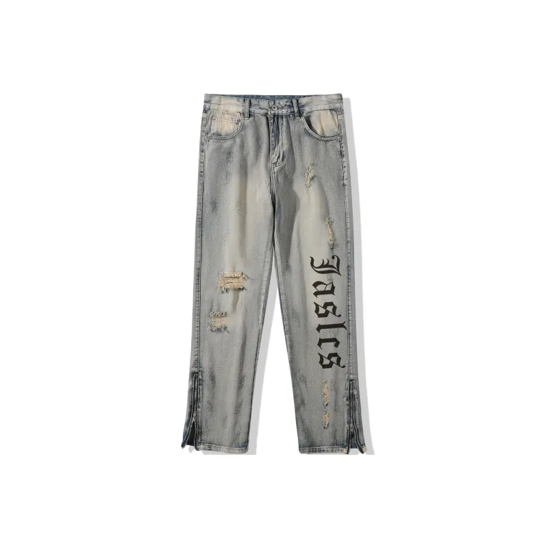 Jaslcs Straight Jeans Fall Unisex Nostalgic Blue-0