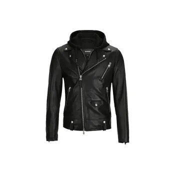 MACKAGE Leather Jacket Men's Black