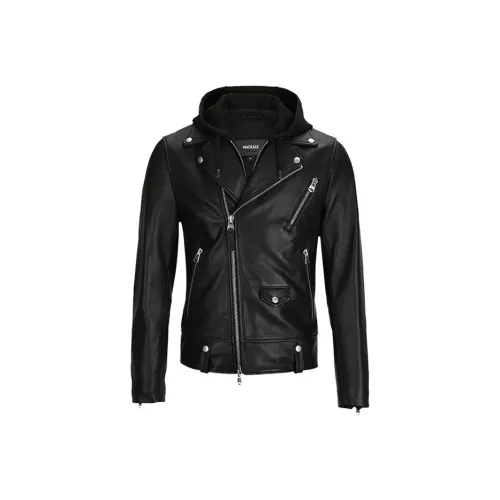 MACKAGE Leather Jacket Men's Black