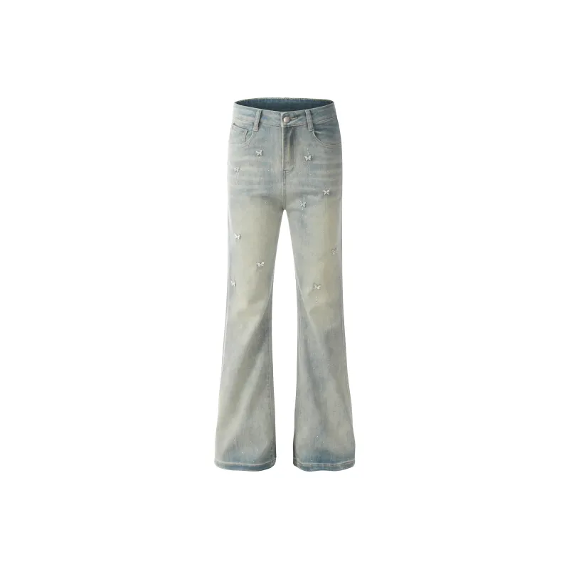 YINLEI Jeans Unisex Blue-0