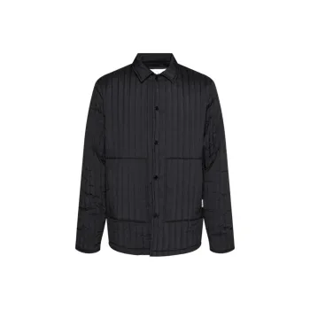Rains Buttoned Quilted Shirt Jacket