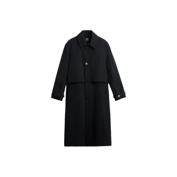 ZARA Trench Coats Men Blue