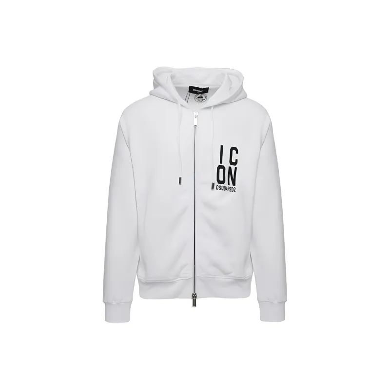 Dsquared2 Bold Icon Logo Zip Up Hoodie-0