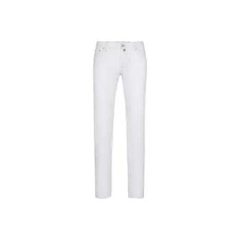 JACOB COHEN Logo Patch Straight Leg Jeans