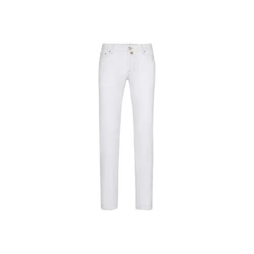 JACOB COHEN Logo Patch Straight Leg Jeans