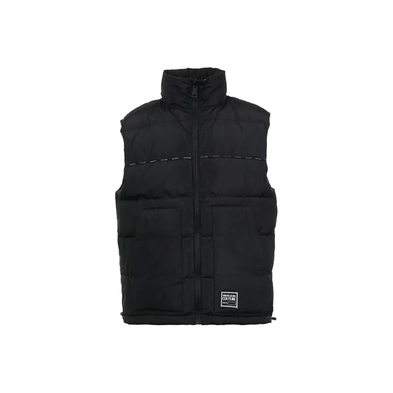 VERSACE JEANS COUTURE Logo patch Quilted Gilet-9