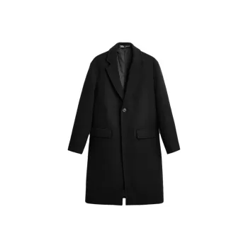 ZARA Trench Coats Men Black