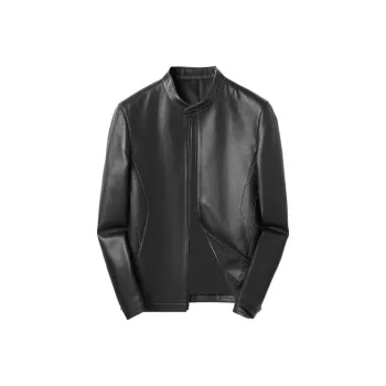 SINBOS Leather Jackets Men Black