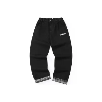 GENANX Straight Jeans Unisex Black