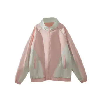 FONDLOOK Jackets Coats Unisex Pink