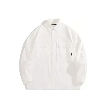 PEACEBIRD MEN Jackets Men White, Batch 1 Loose Fit