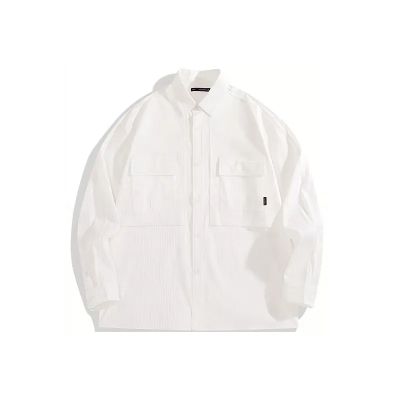 PEACEBIRD MEN Jackets Men White, Batch 1 Loose Fit-0
