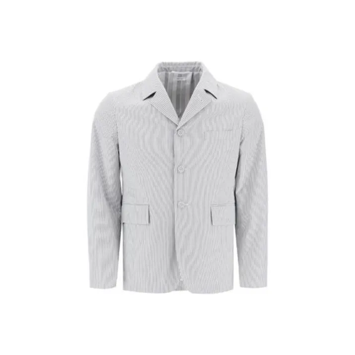 THOM BROWNE· Jackets Coats Men's White Gray-0