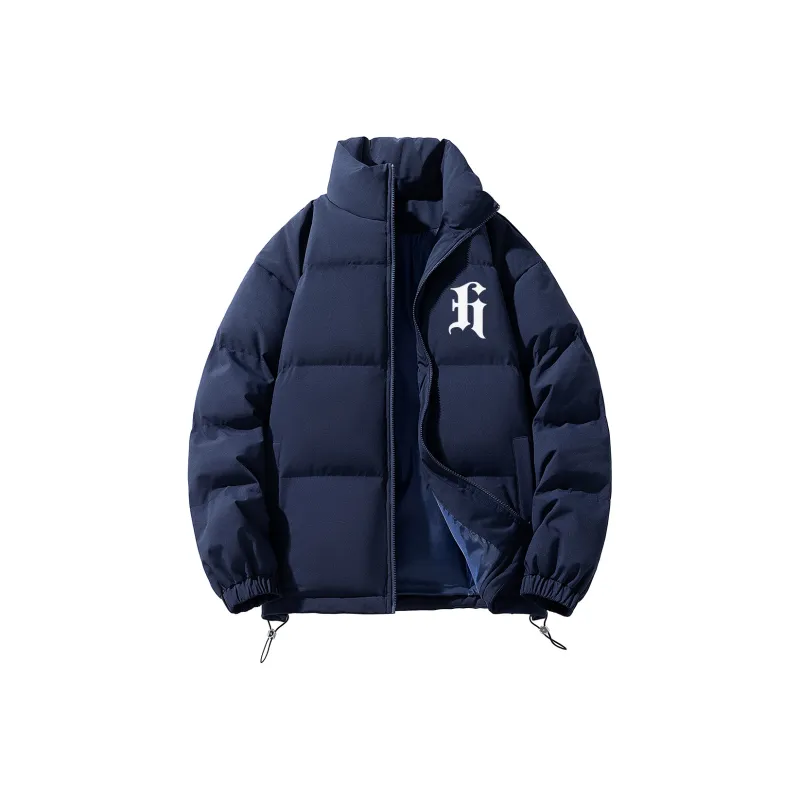 HEISU Quilting Cocoon Shaped Puffer Jacket Winter Unisex-2