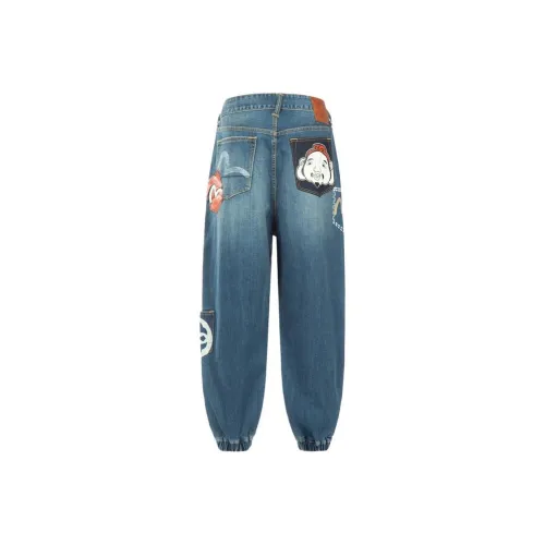 EVISU Jeans Men Denim Blue