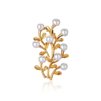 Mofei Pearl Brooches Unisex