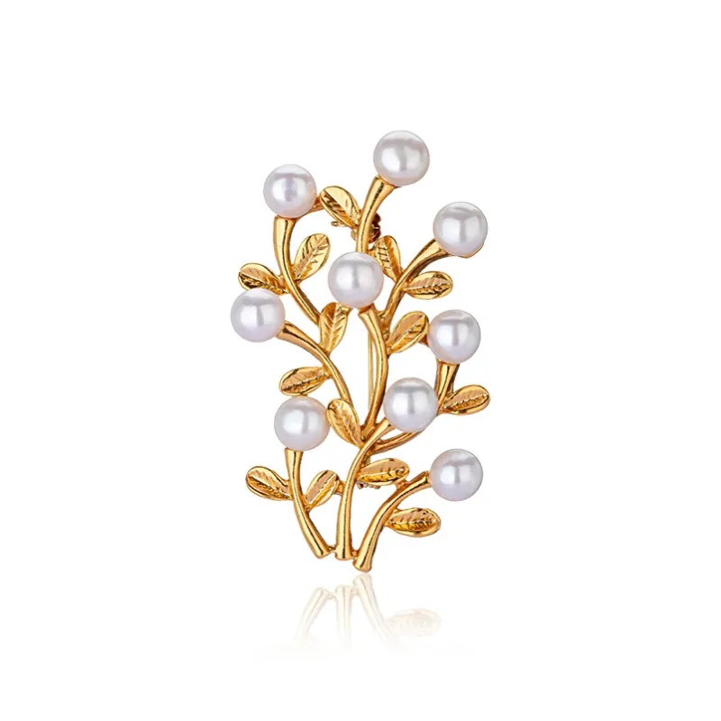 Mofei Pearl Brooches Unisex-0