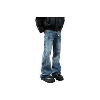 NEVER RULE Jeans Unisex Blue