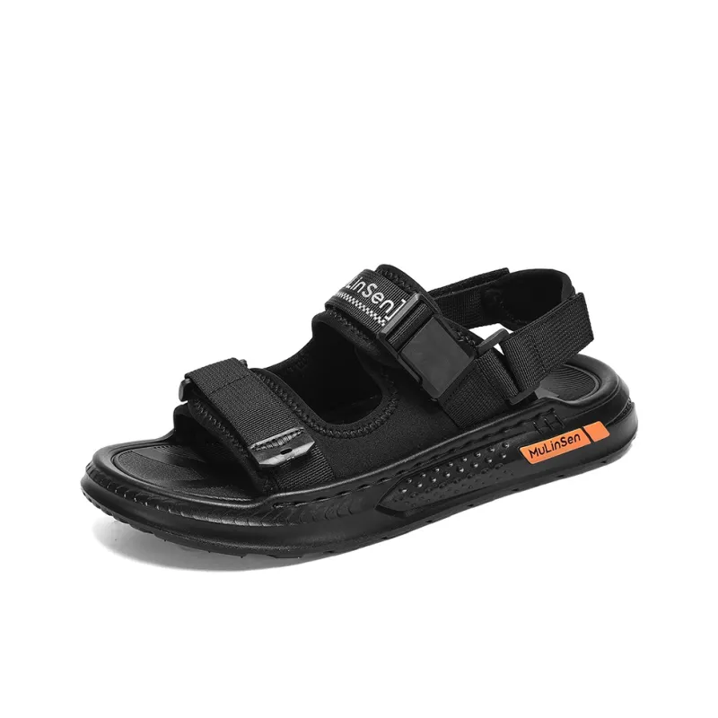 Mulinsen Beach Sandals Men Black/Brown-1