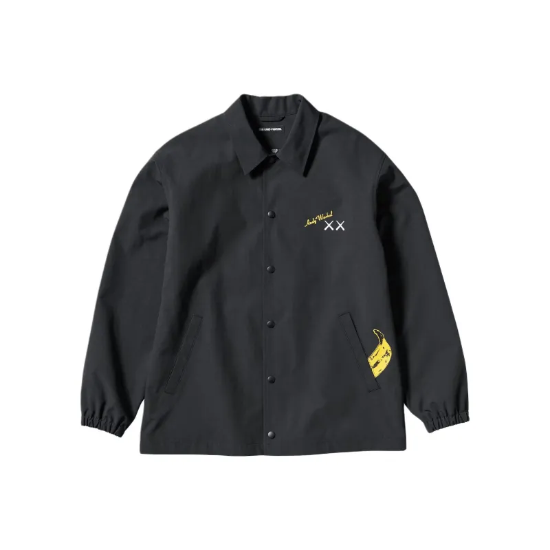 Kaws X Andy Warhol X UNIQLO KAWS X WARHOL Collaboration Jackets Unisex Black-0