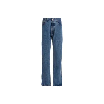 VTMNTS Logo Patch Straight Leg Jeans