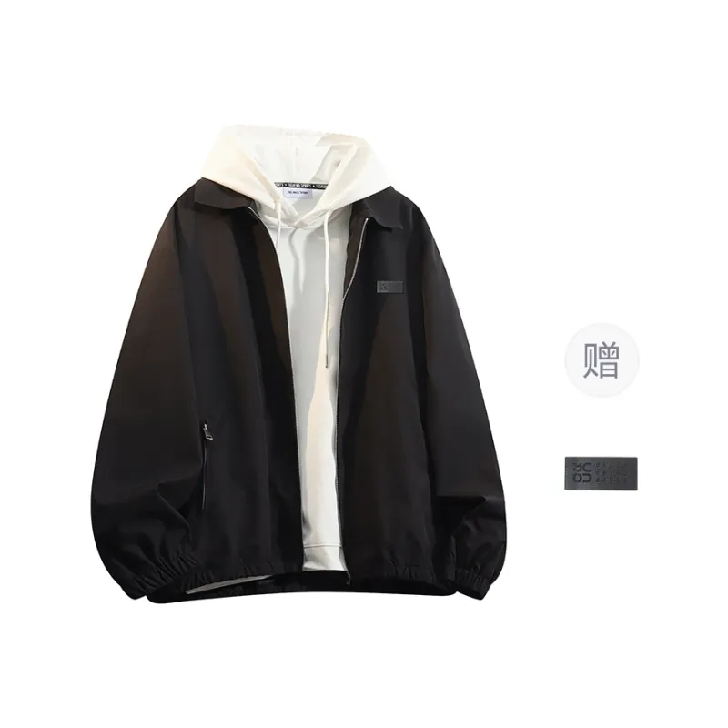 YOSICIL Jackets Coats Unisex Cream Gray-10