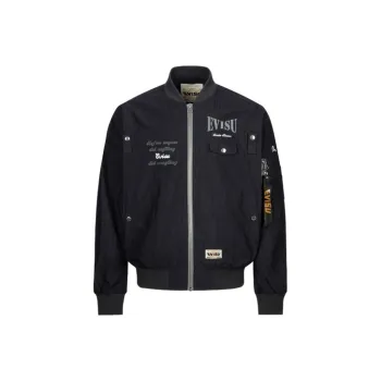 EVISU Jackets Men Navy Blue
