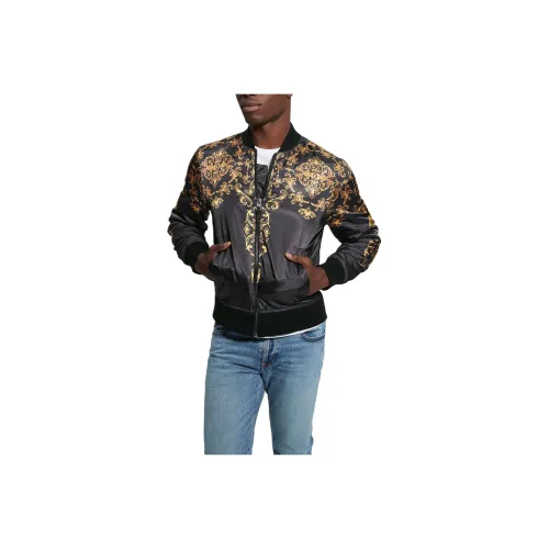 GUESS Irvine Royal Flight Jacket Jackets Coats Men's Black