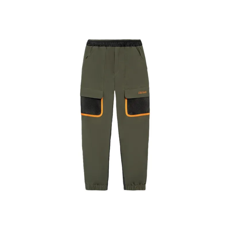 LiNing Knitted Sweatpants Men Dark Olive Green-0