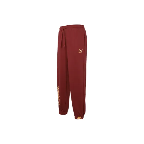 PUMA Knitted Sweatpants Men Red