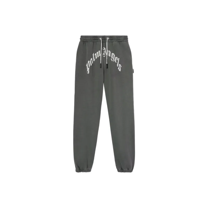 PALM ANGELS Knitted Sweatpants Men Dark Gray-0