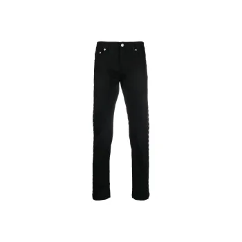 Alexander McQueen Straight Leg Eyelets Detailed Pants