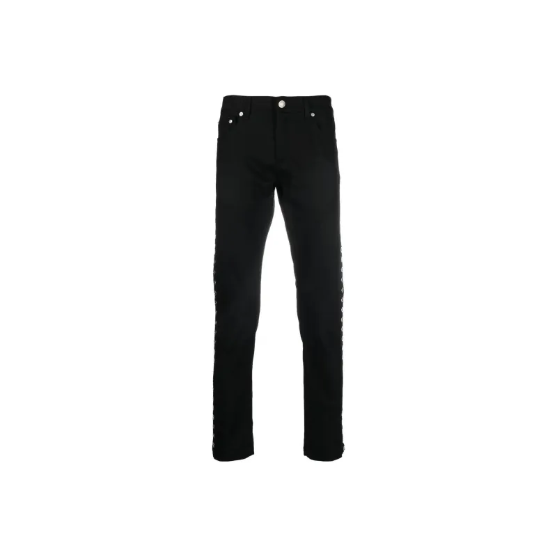 Alexander McQueen Straight Leg Eyelets Detailed Pants-0
