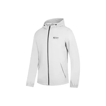 QIAODAN Trench Coat Men's Smoke White