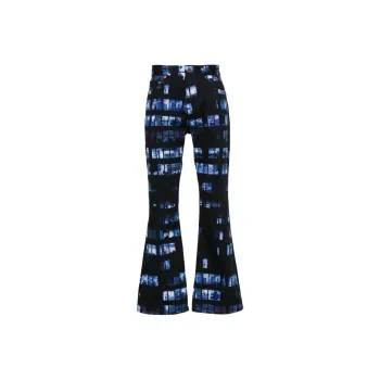 OFF-WHITE Windows-print Flared Jeans