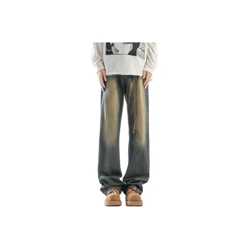 Children Of Huaxia 2025 Spring Summer Jeans Men's Vintage Blue