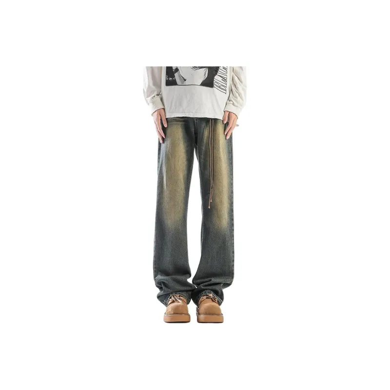 Children Of Huaxia 2025 Spring Summer Jeans Men's Vintage Blue-0