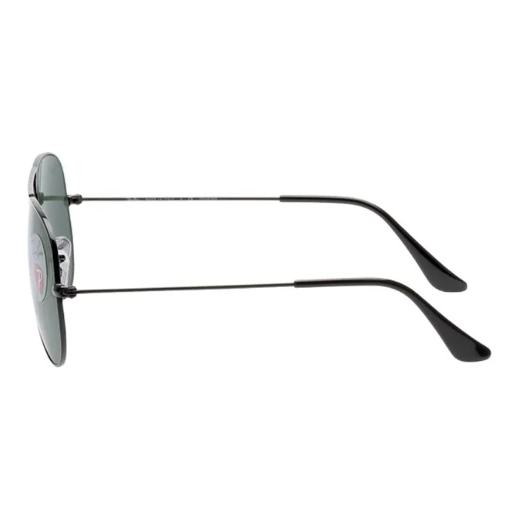 RayBan Metal Aviator Sunglasses Unisex Black-1